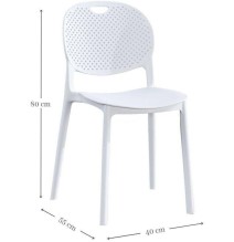 Conjunto Mesa y Sillas Comedor/Cocina: Mesa madera y Patas Metálicas Blancas (76x100x70 Cm) + 5 Sillas (80x40x55 Cm )