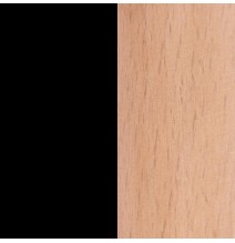 Pack 4 Sillas de Comedor, Sillas Cocinas, Acabado en Negro y Madera, Medidas: 45 cm (Ancho) x 53 cm (Largo) x 83 cm (Alto)