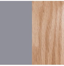Pack de 4 Sillas para Comedor, Cocina o Salón – Simil Piel Gris y Madera, Medidas: 48 cm x 45 cm x 84 cm.