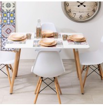 Mesa de Comedor o Cocina de 120 cm Lacada Blanca 76x120x80 Cm – Alta Resistencia y Durabilidad