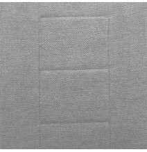 Pack de 4 Sillas de Madera Contrachapada con Relleno de Espuma, Tapizadas en Tela Gris, Patas de Cromo, Medidas 43x49x102 cm
