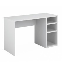 Mesa Escritorio | Mesa Estudio con 3 estantes | Color Blanco Brillo | Medidas: 120 x 75 x 50 cm