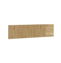 Cabezal + Dos Mesitas de Noche, Cabecero y Mesitas, Acabado en Mauvella - Rayas, Medidas: 210 cm (An) x 55 cm (Al) x 35 cm (Fon)