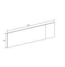 Cabezal + Dos Mesitas de Noche, Cabecero y Mesitas, Acabado en Mauvella - Rayas, Medidas: 210 cm (An) x 55 cm (Al) x 35 cm (Fon)