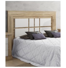 Cabecero Nórdico de 160 (Anc) x 120 (Al) x 3,8 (Fon) Cm | Práctico y Elegante |Colores Cambria y Blanco (para Cama de 135-140