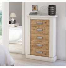 Pack de Dormitorio con Cabecero de 160 x 120 cm + 2 Mesitas de Noche + Sinfonier | Color Andersen Pino
