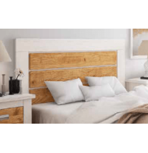 Pack Cabecero Nórdico de 160 x 120 cm + 2 Mesitas de Noche|Práctico y Elegante|Color Andersen Pino